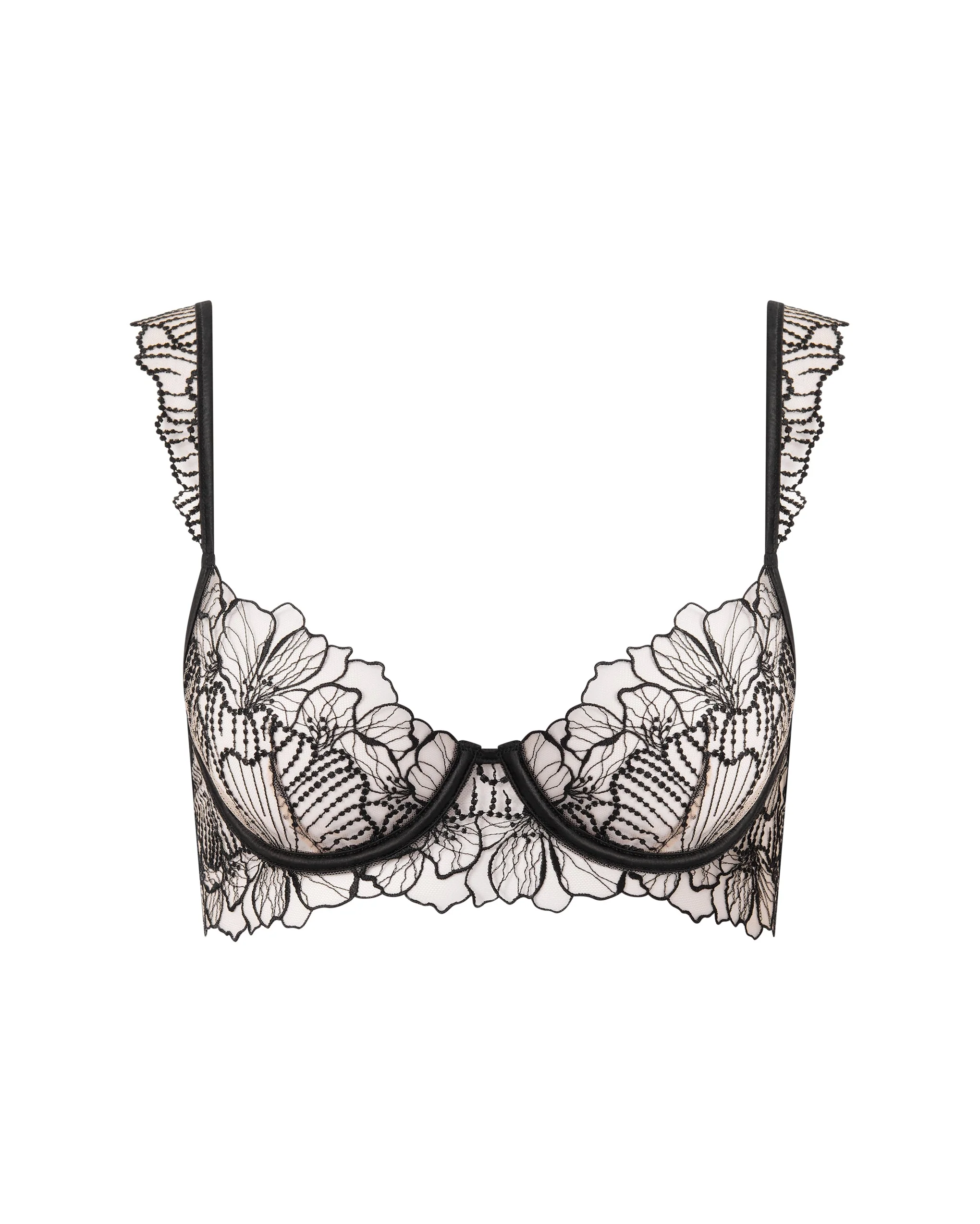 Bluebella Soutien-gorge Brodé Floral Amarosa Noir