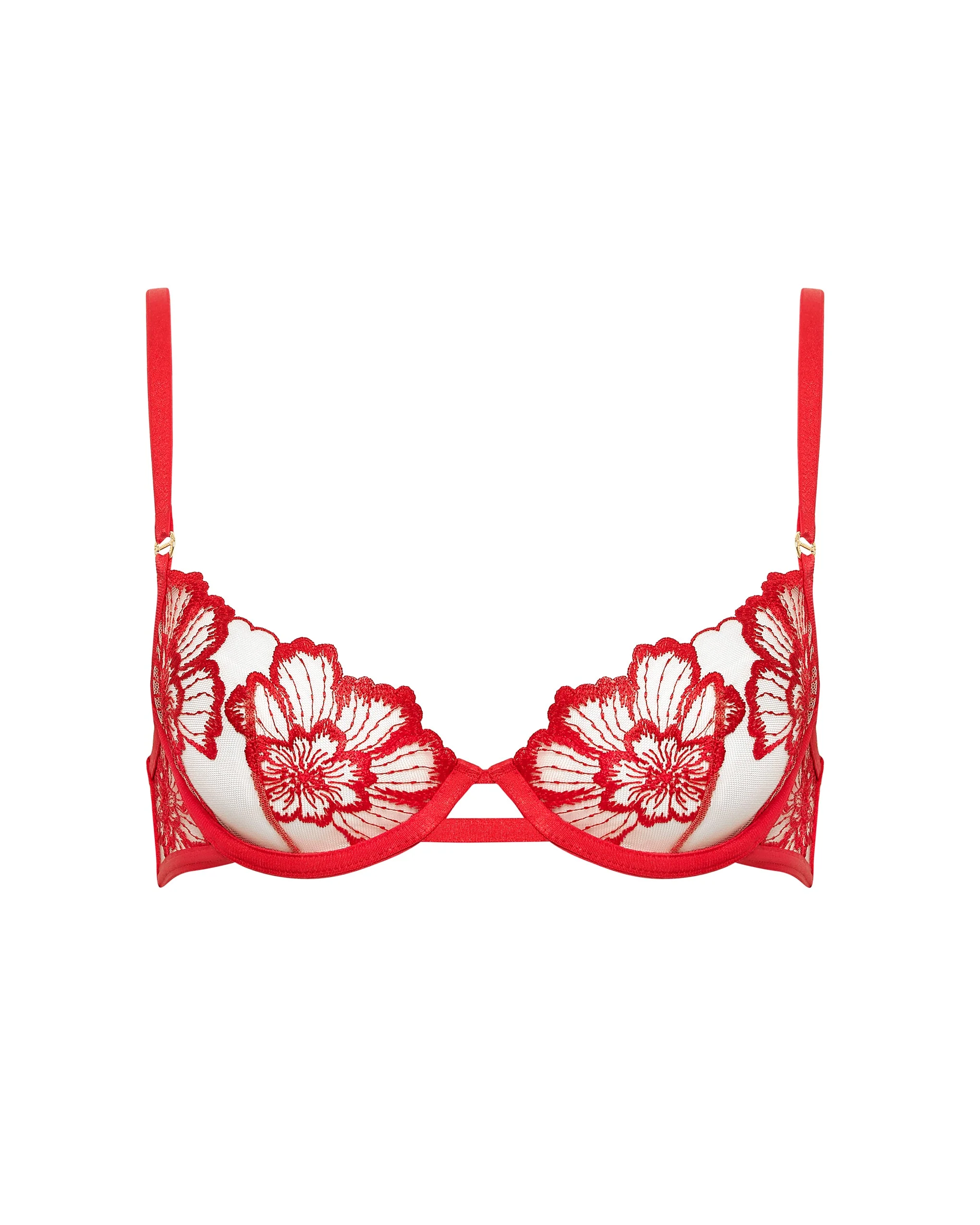 Bluebella Soutien-Gorge Catalina Rouge/Transparent