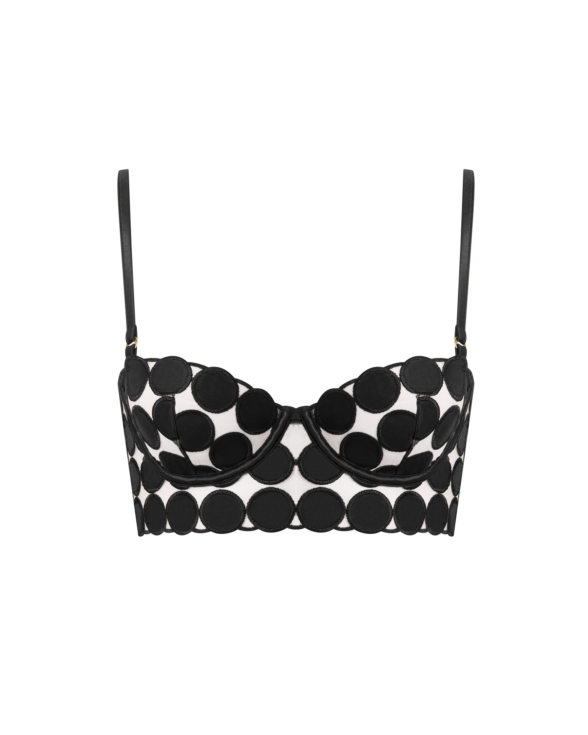 Bluebella Soutien-gorge Long à Pois Lia Noir