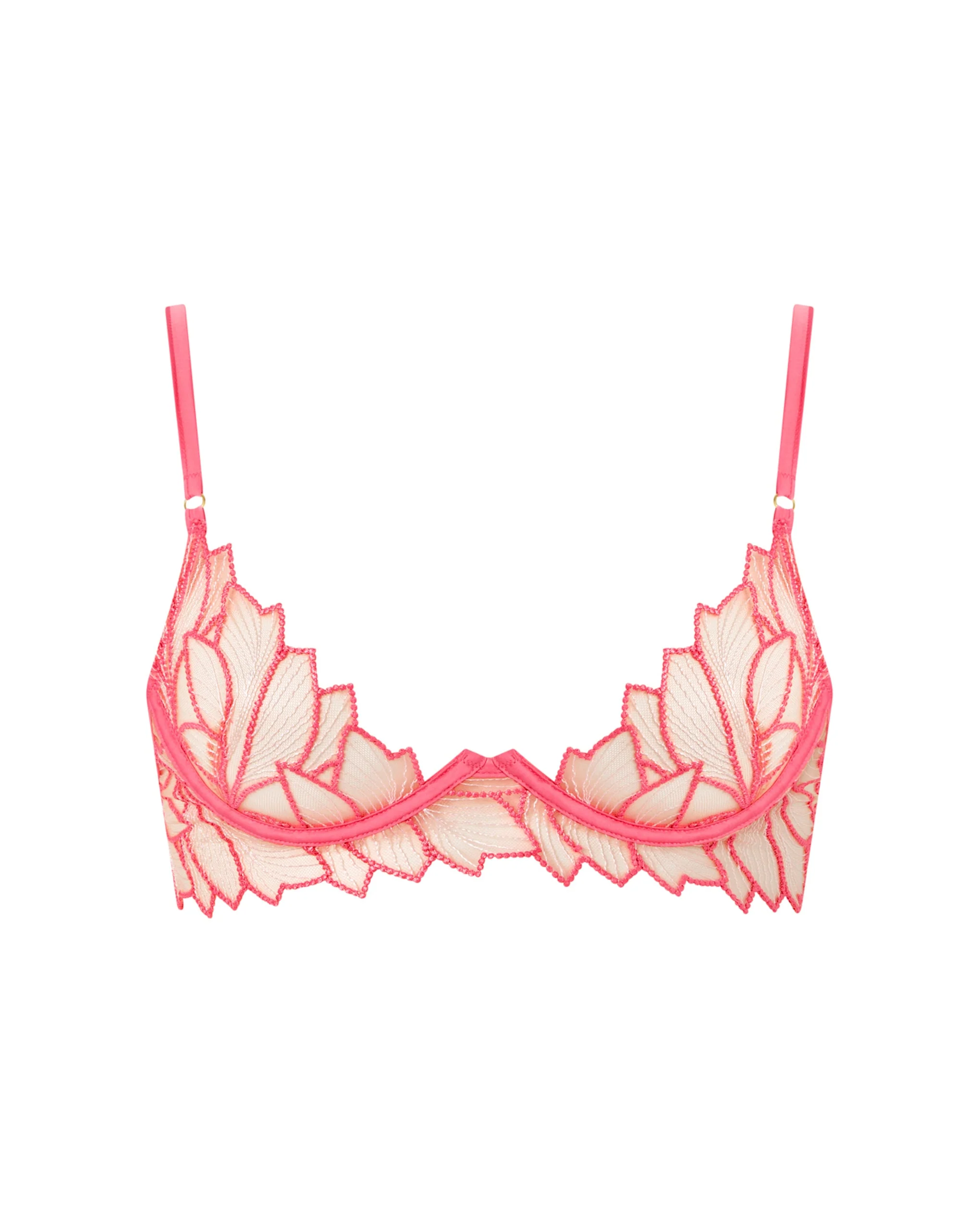 Bluebella Soutien-gorge Long Transparent Eden Rose Limonade/Blanc