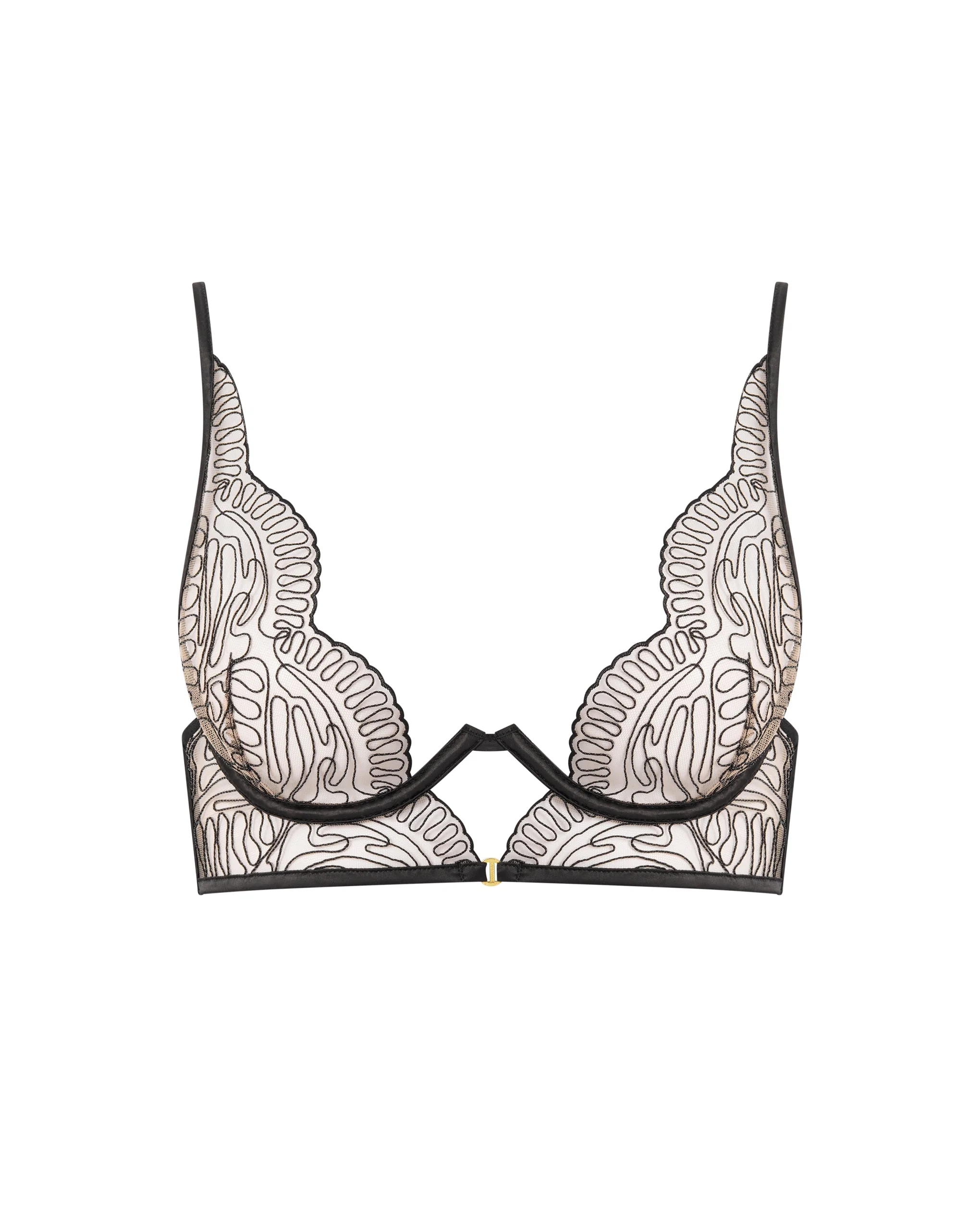 Bluebella Soutien-Gorge Long Transparent Leliana Noir