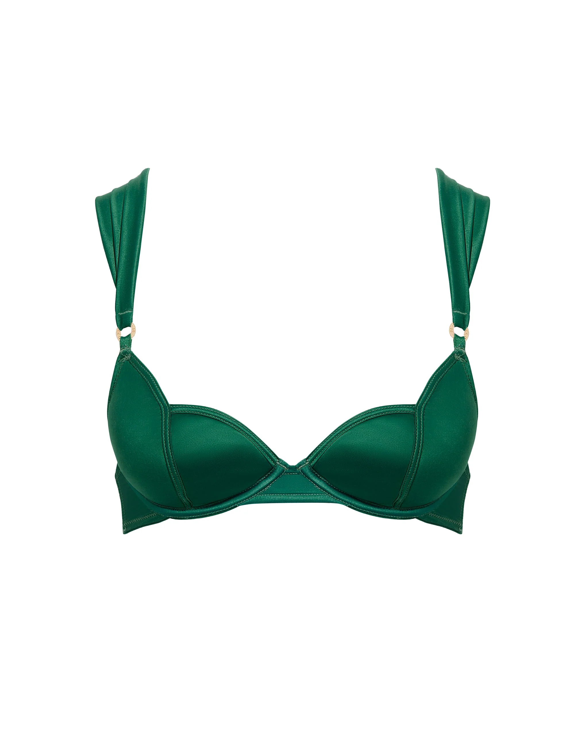 Bluebella Soutien-gorge Moulant en Satin Octavia Vert