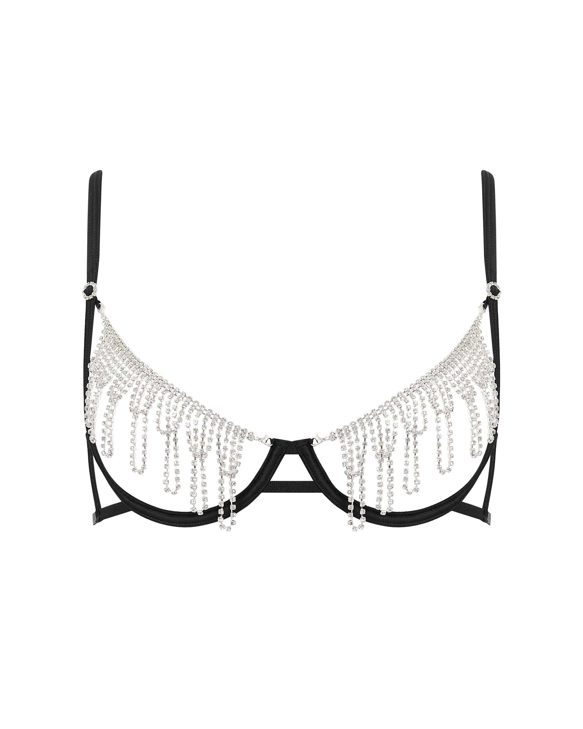 Bluebella Soutien-gorge Ouvert Diamant Estelle Noir/Argent