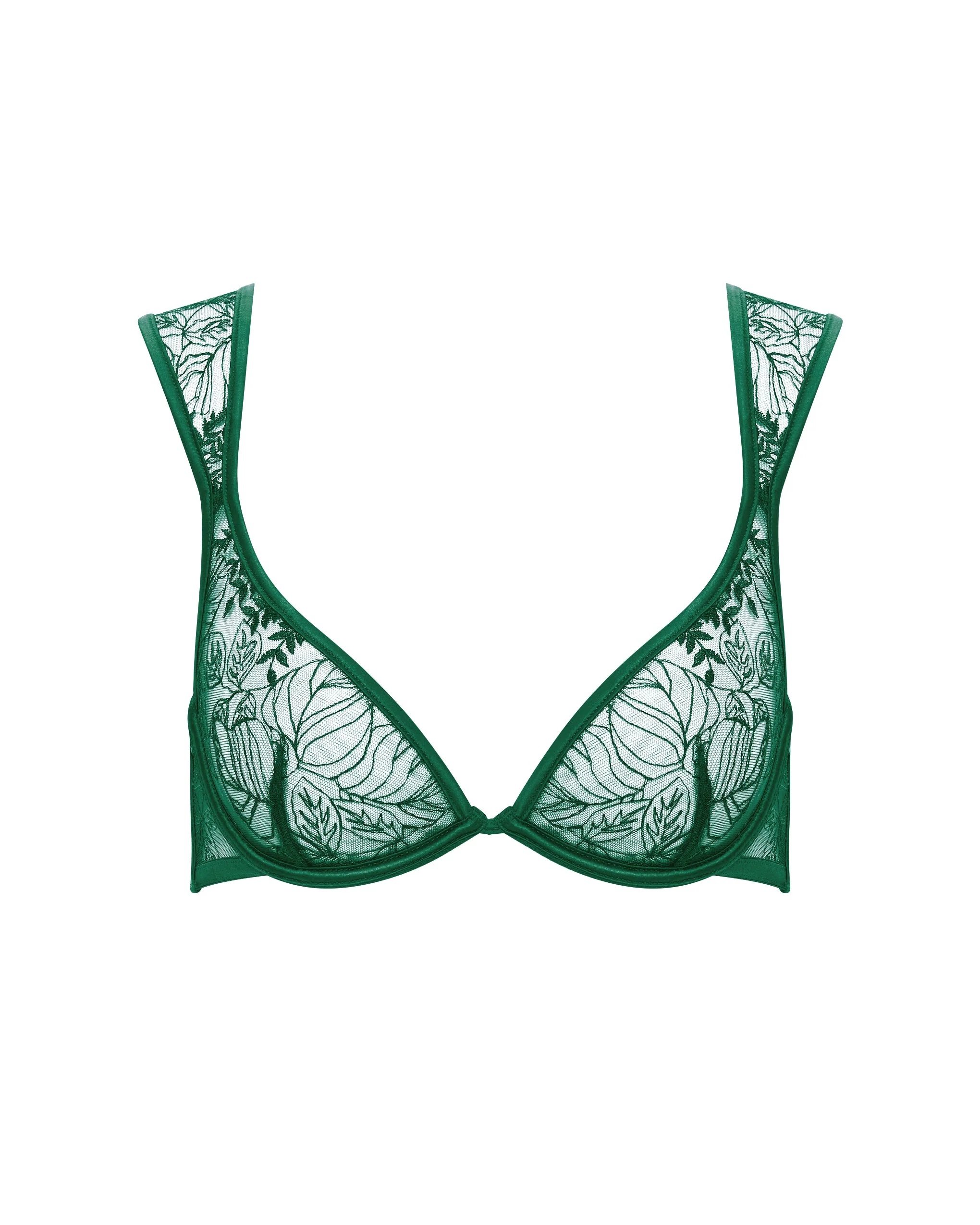 Bluebella Soutien-gorge Transparent Brodé Seraphim Vert