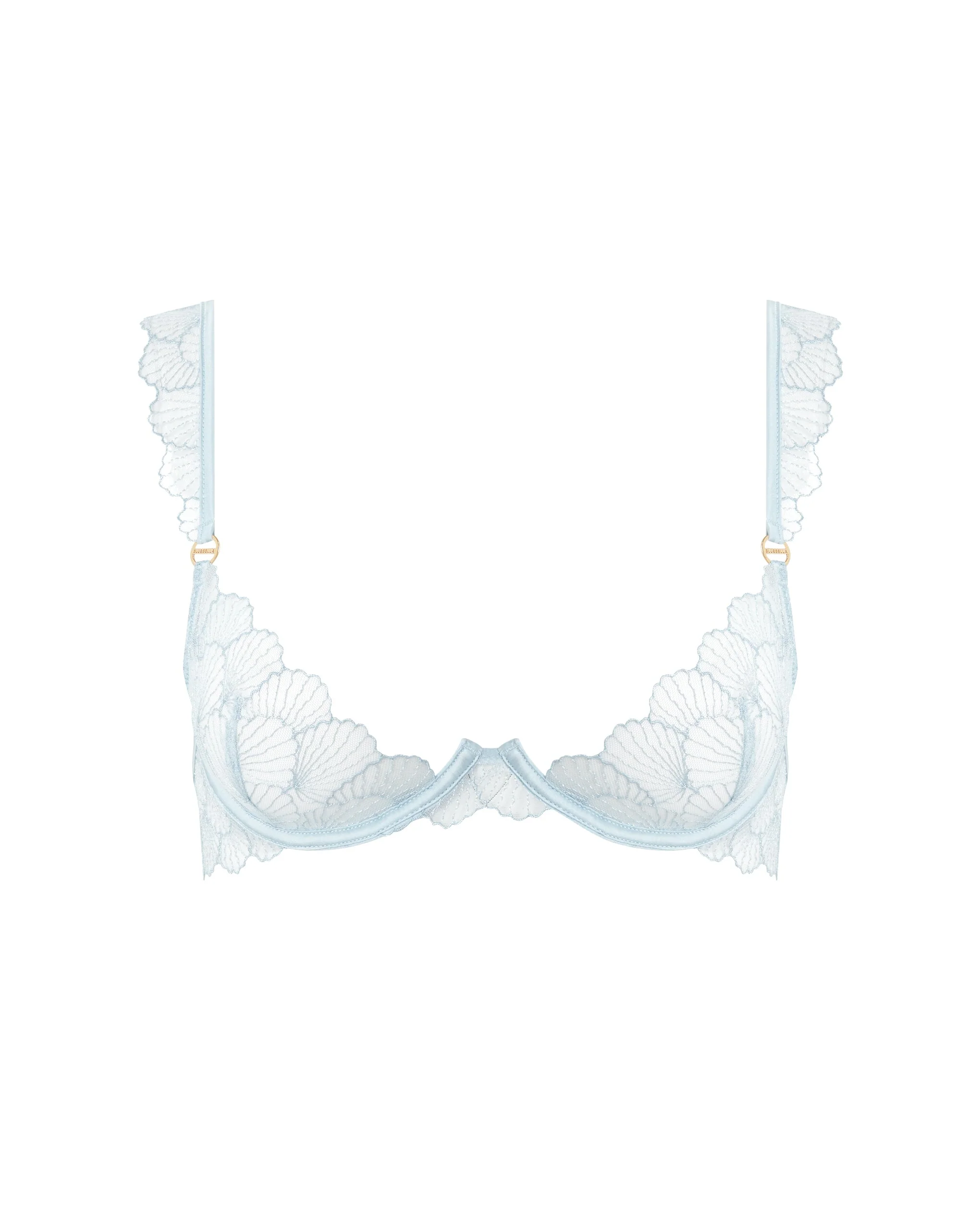 Bluebella Soutien-Gorge Transparent Brodé Vermont Bleu Eau Glacée