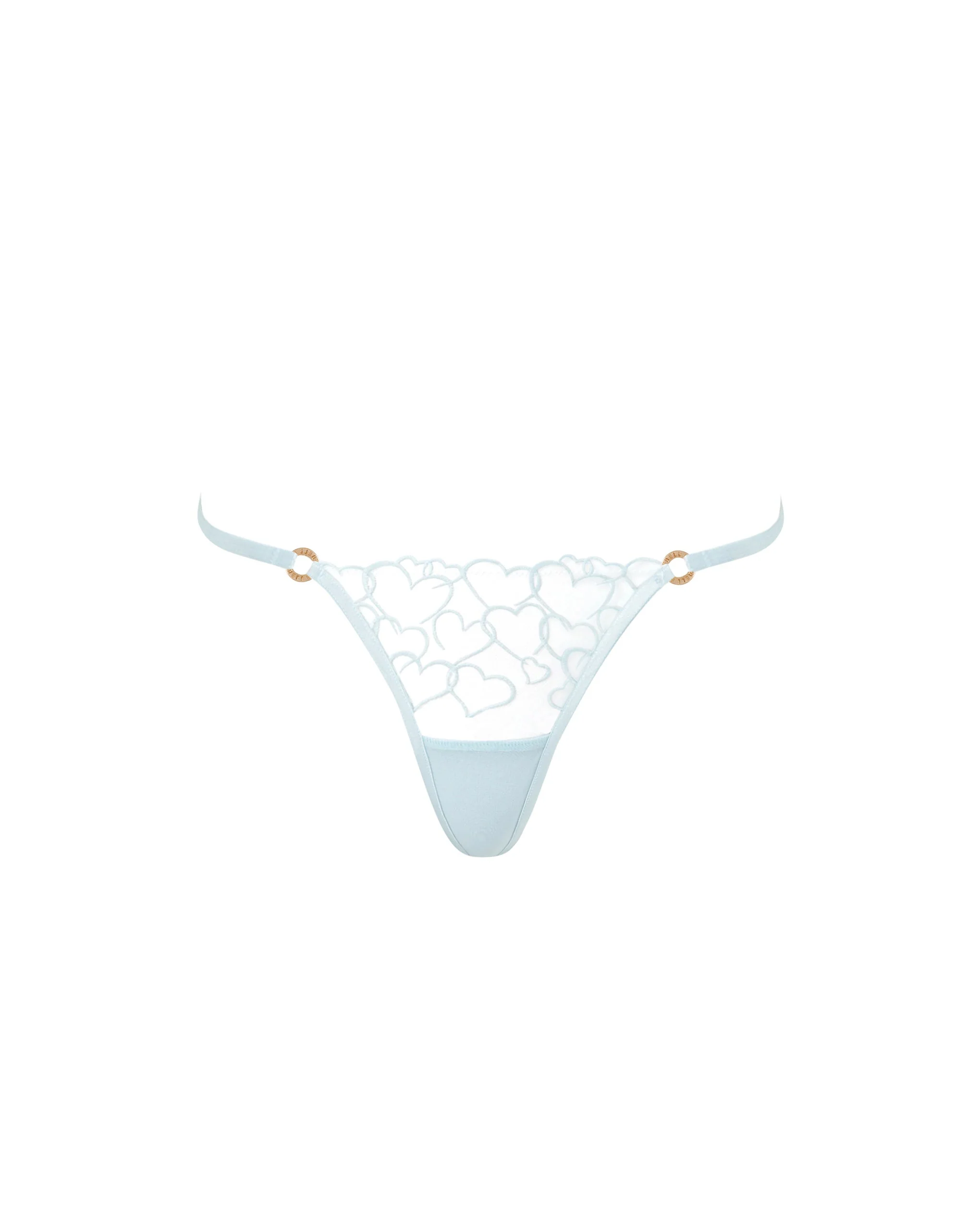 Bluebella String à cœur Valentina Bleu Eau Glacée