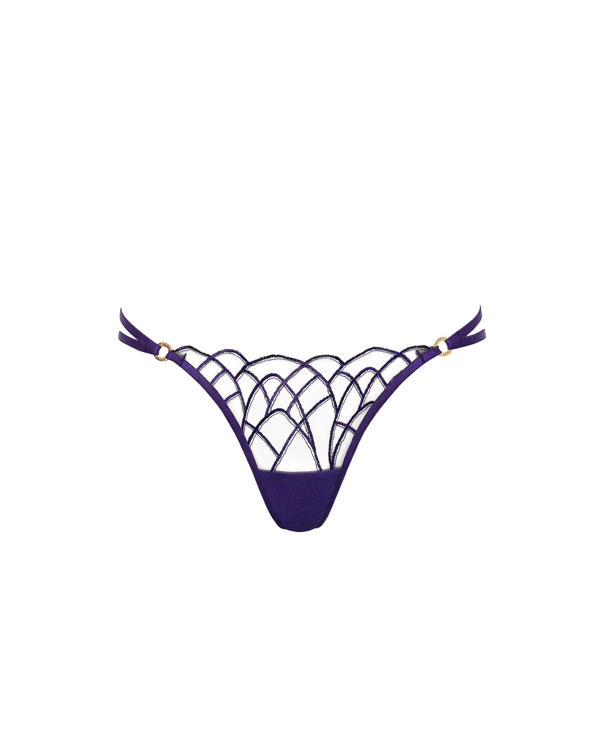 Bluebella String Beatrix Violet Açaï/Transparent
