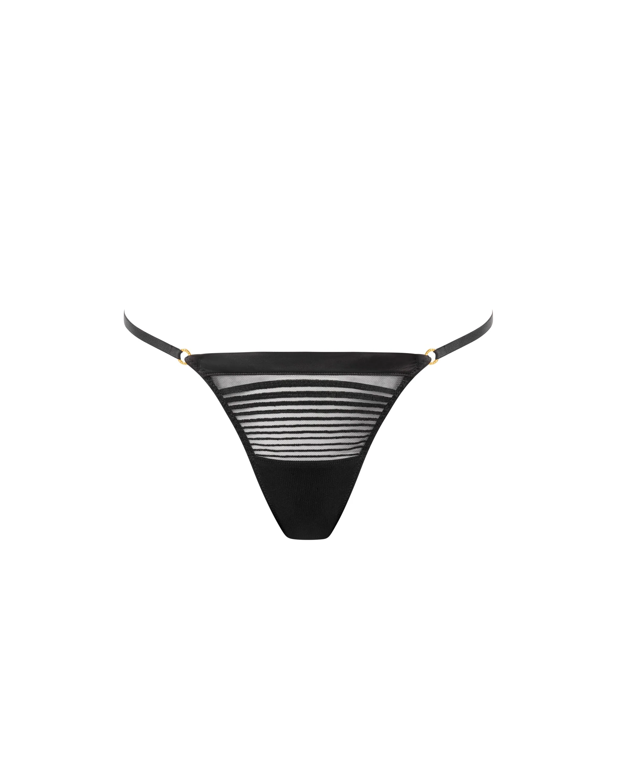 Bluebella String Brodé Flyn Noir