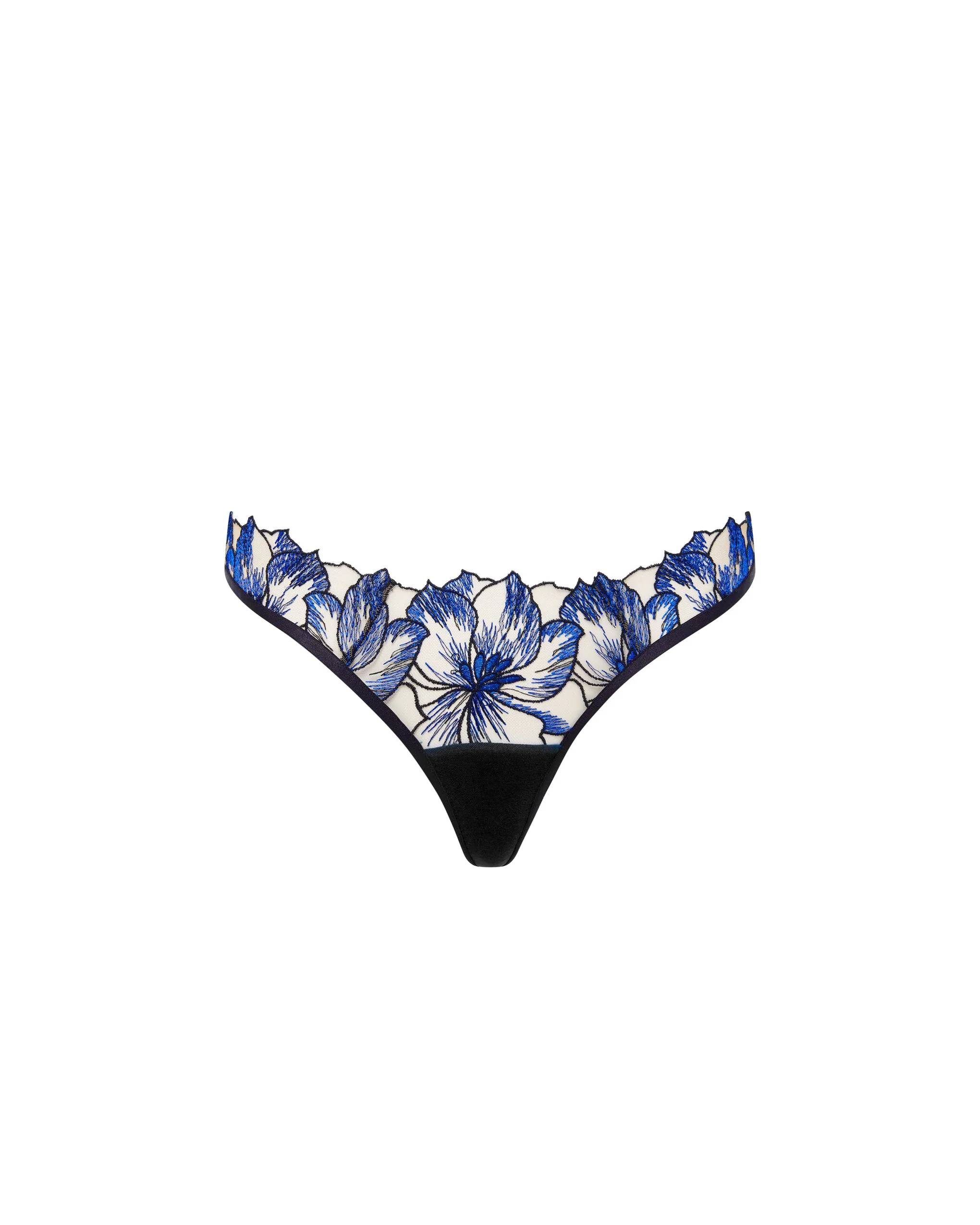 Bluebella String Lyandra Bleu Égyptien/Noir/Transparent
