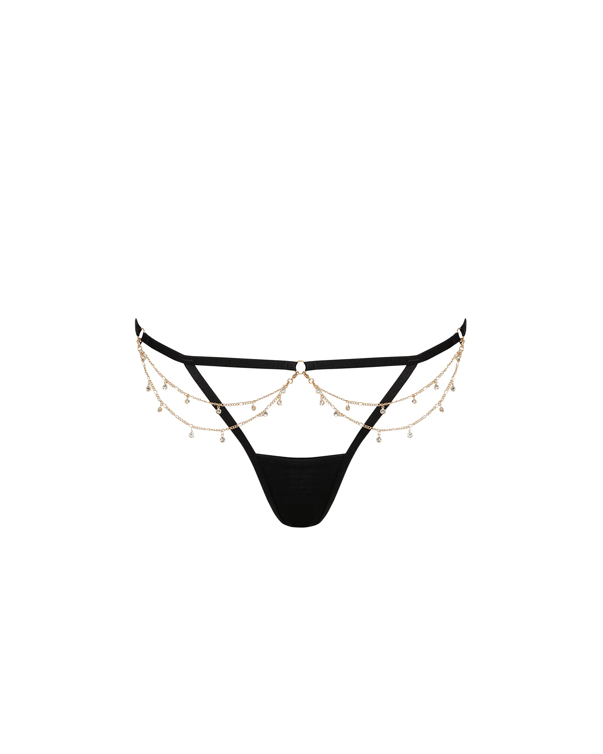 Bluebella String Petra Noir/Doré/Argenté