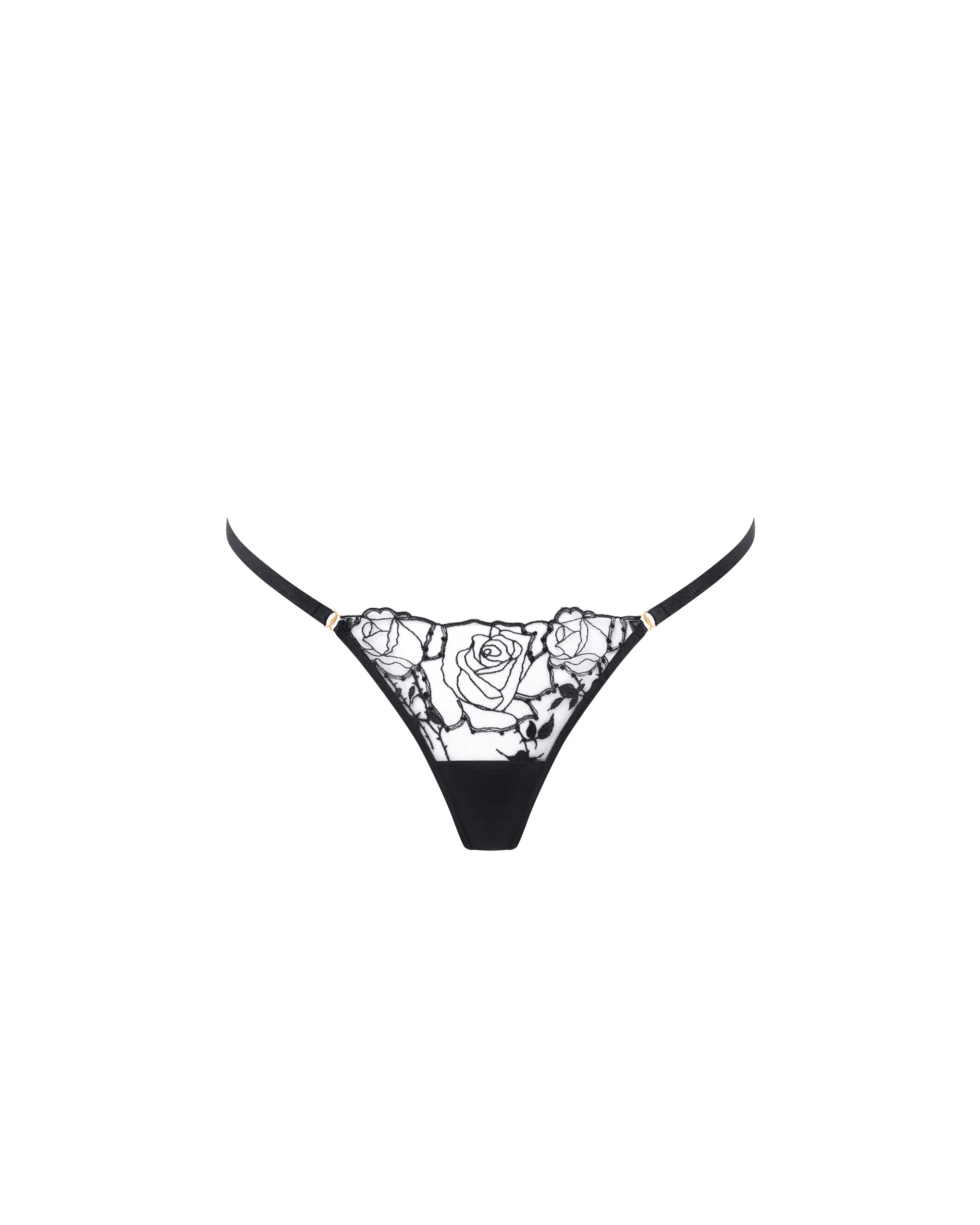 Bluebella String Rosalie Noir/Transparent