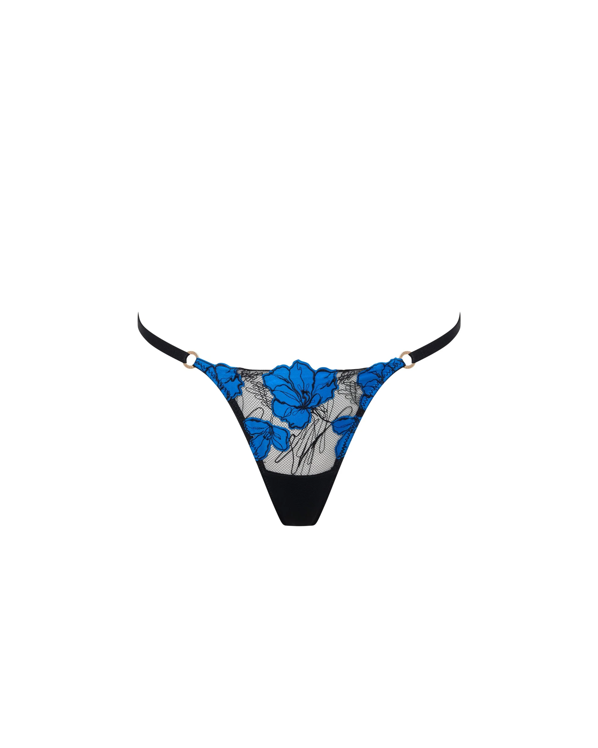 Bluebella String Sorento Noir/Bleu Égyptien