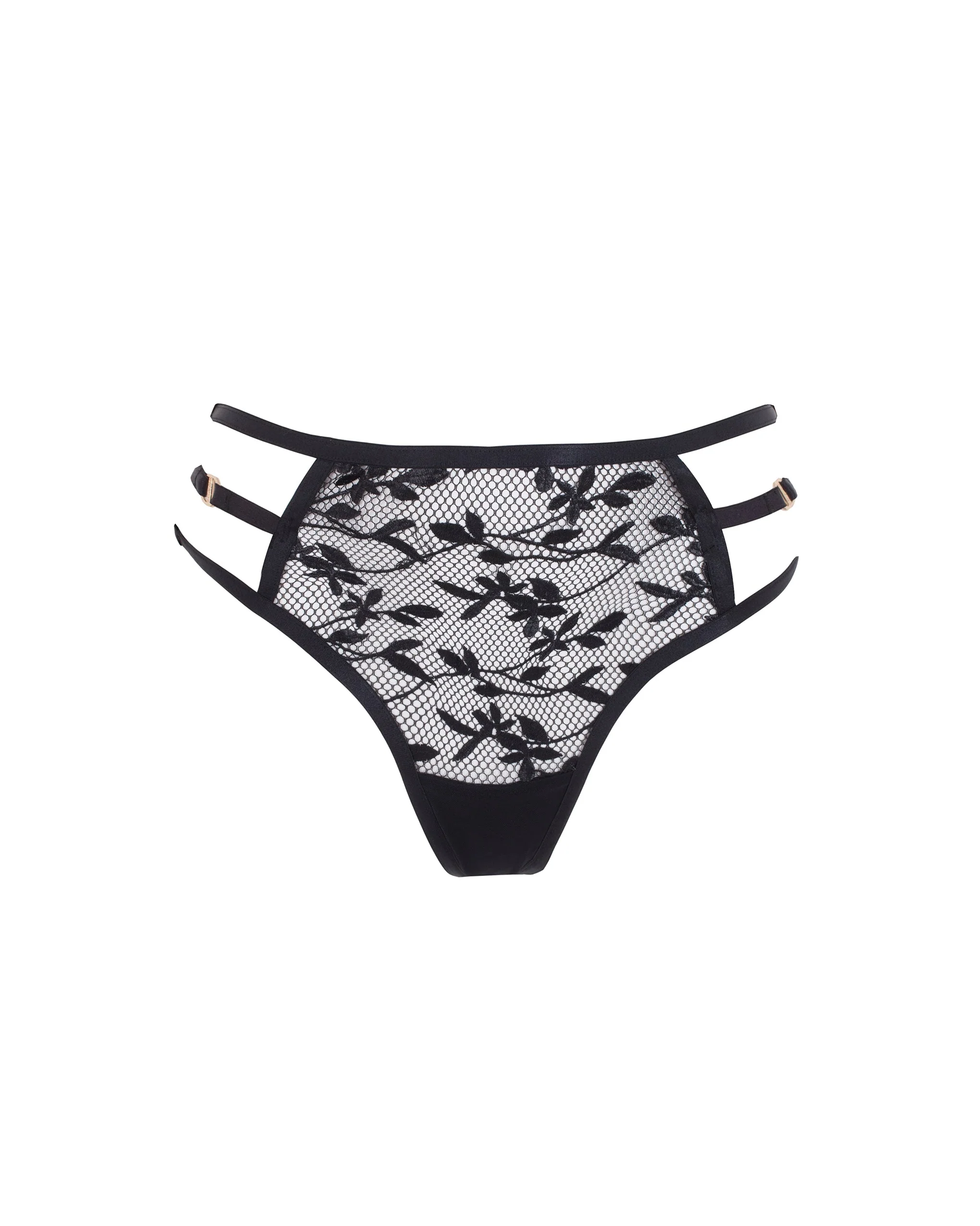 Bluebella String Taille Haute Dana Noir