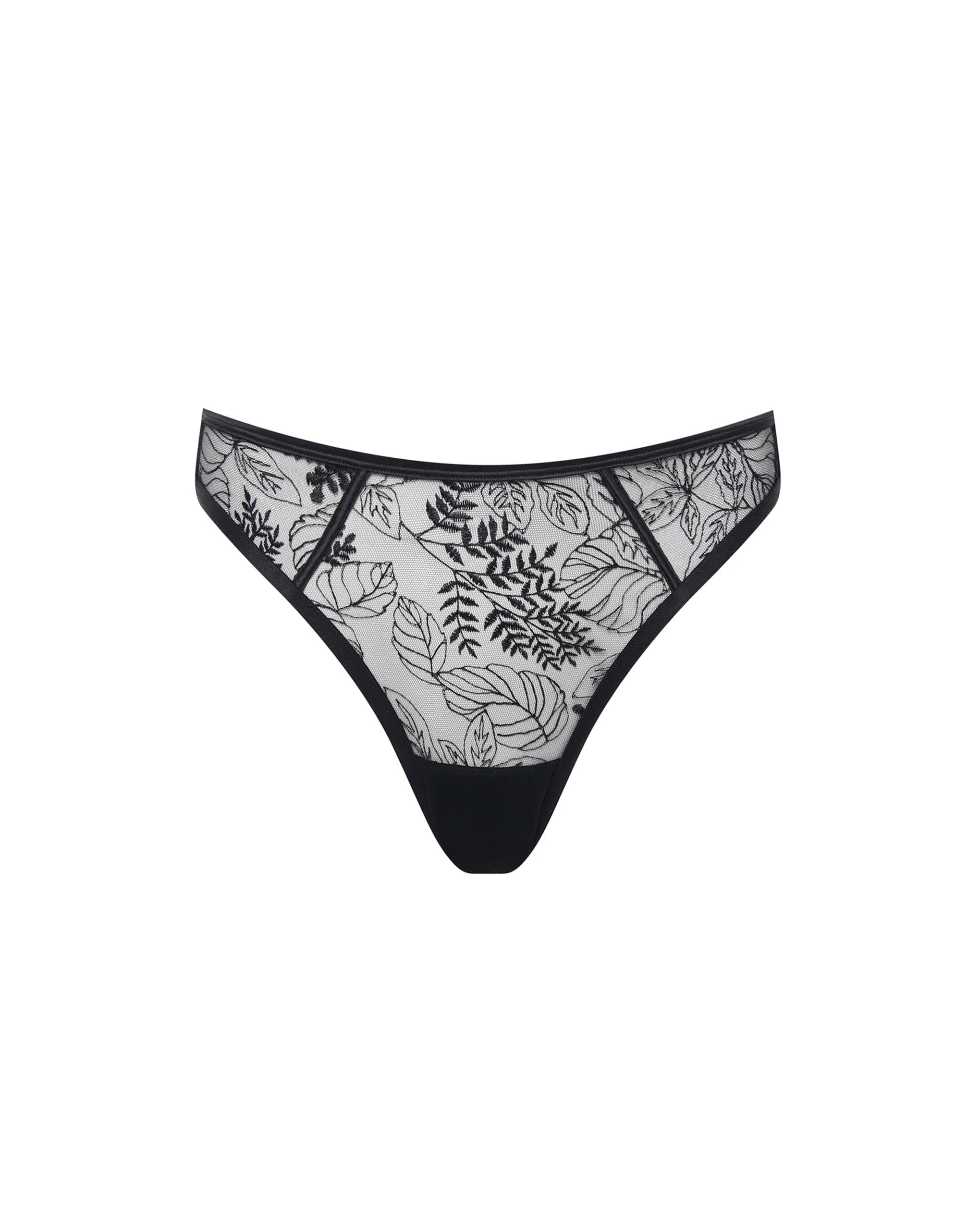 Bluebella String Taille Haute Seraphim Noir