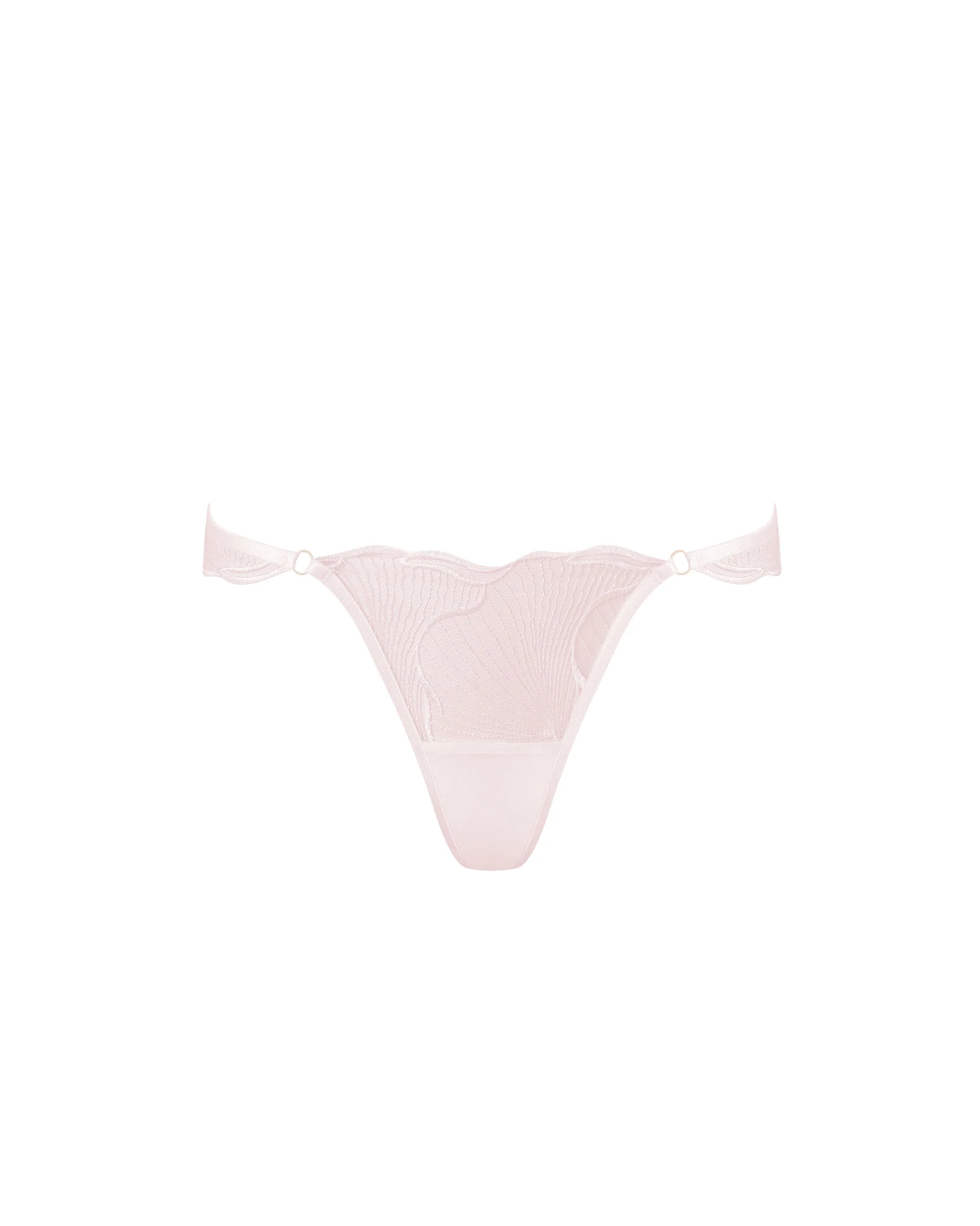 Bluebella String Transparent Brodé Marabel Rose Perle