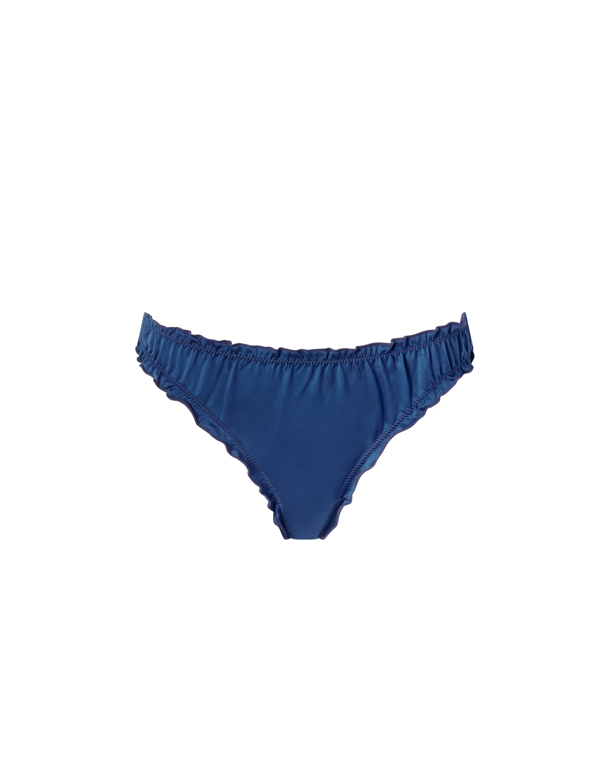 Bluebella String Verona Cadeau en Satin Bleu Marine