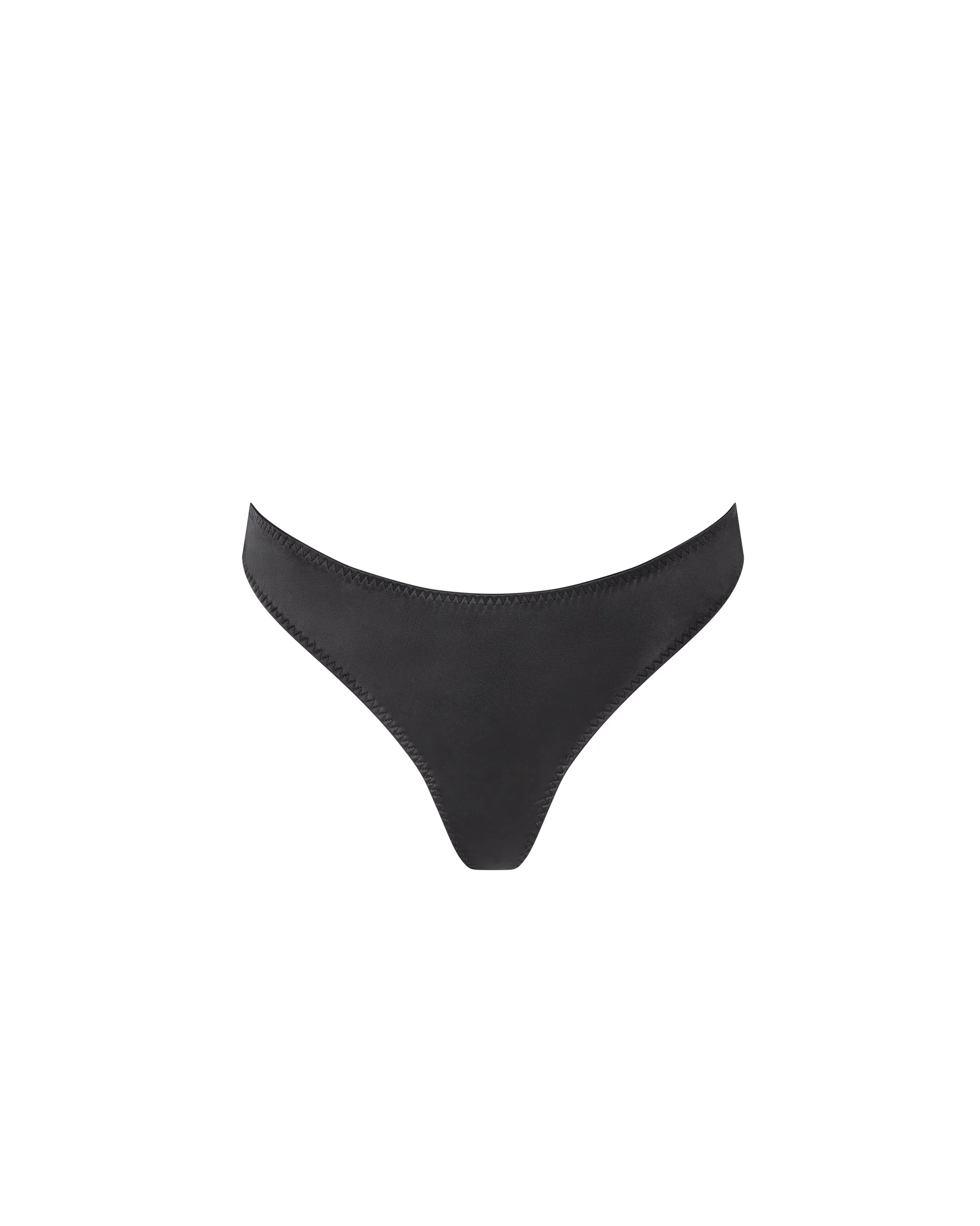 Bluebella String Verona en Satin Noir