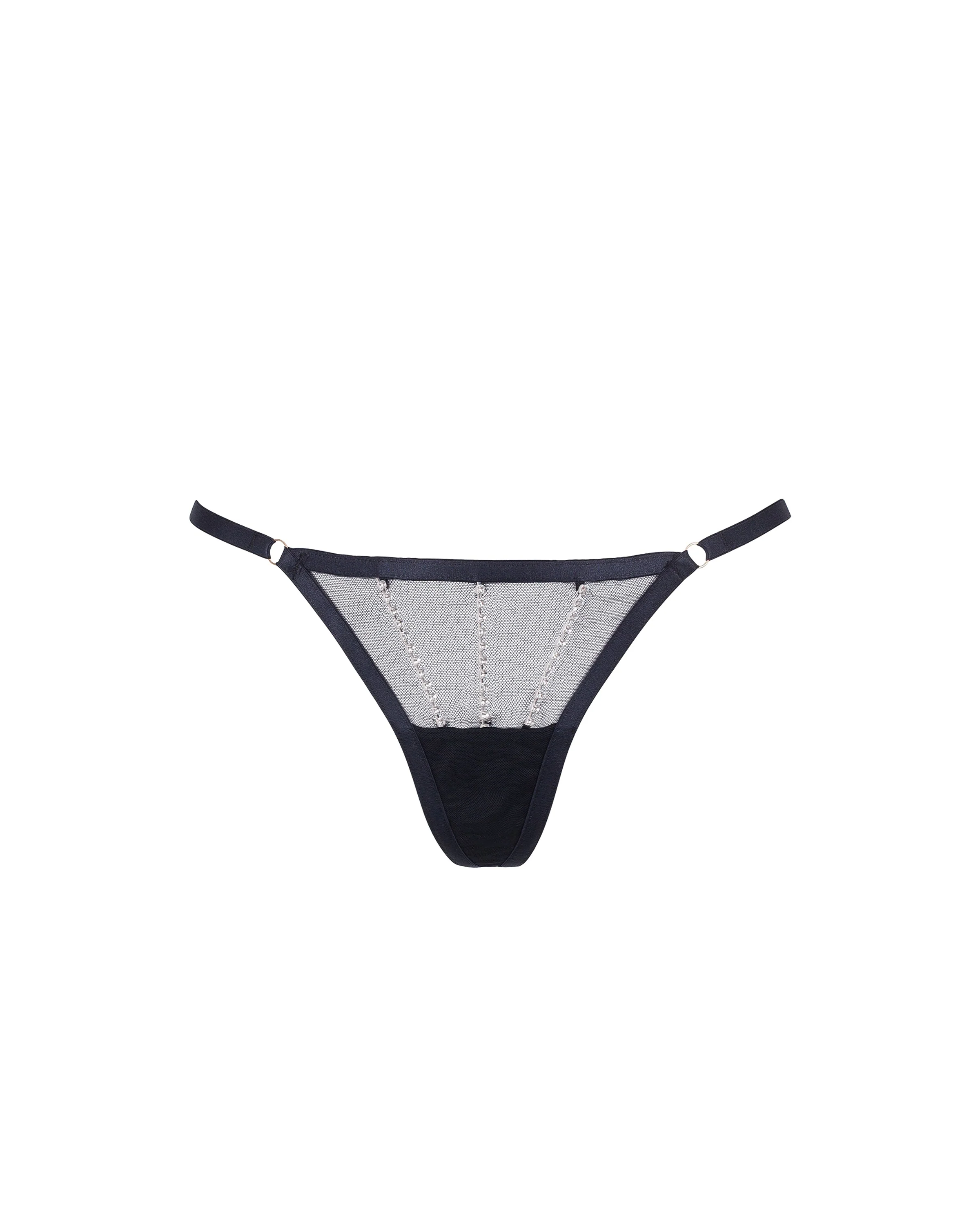 Bluebella String Zenn Noir/Argent