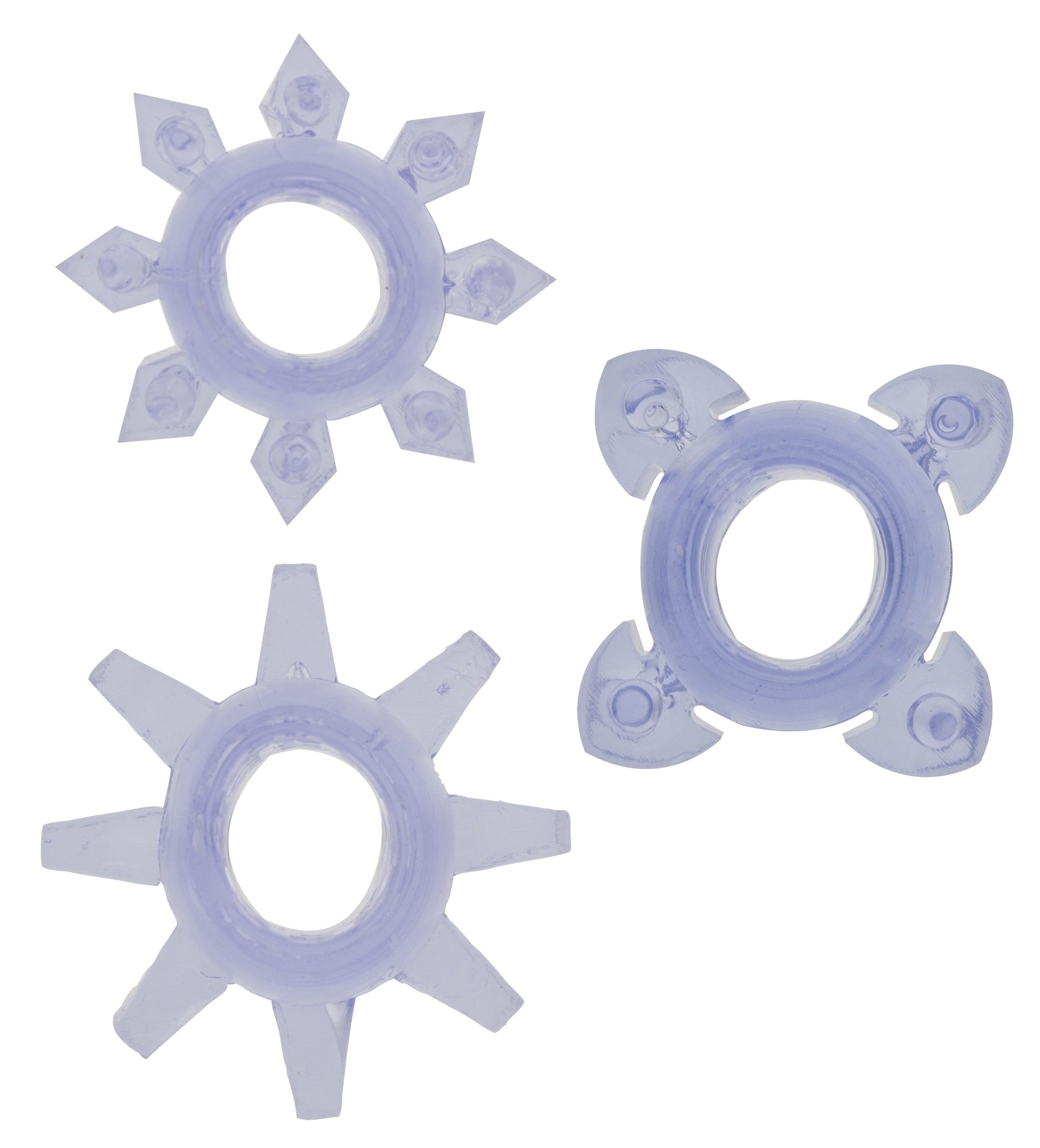 3 cockrings mini TICKLE C-RINGS Violet