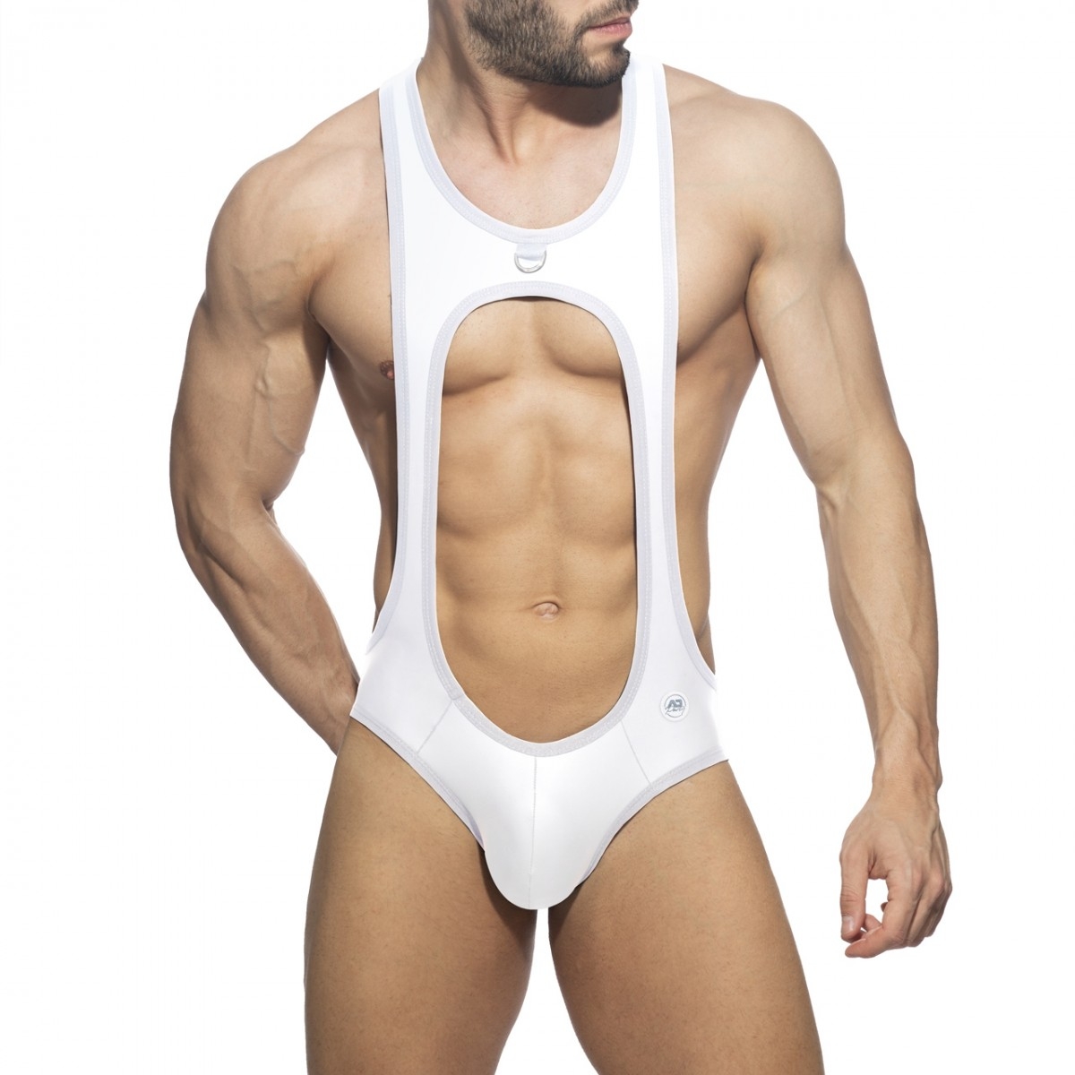 AD Fetish Body Bottomless SEXY BODYSUIT Blanc