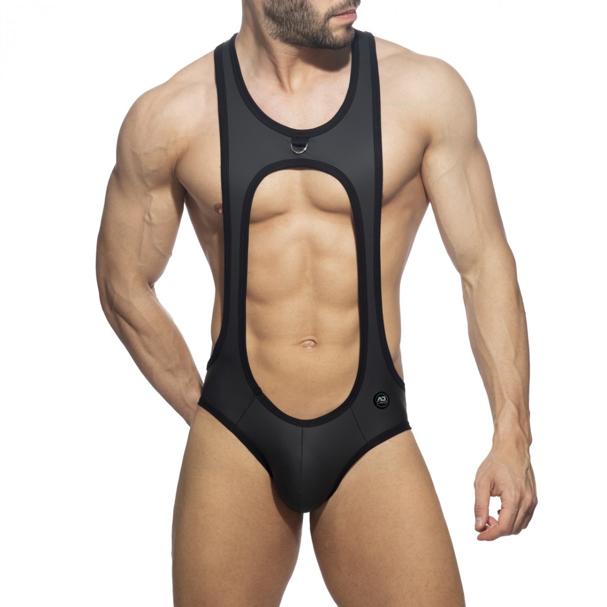 AD Fetish Body Bottomless SEXY BODYSUIT Noir