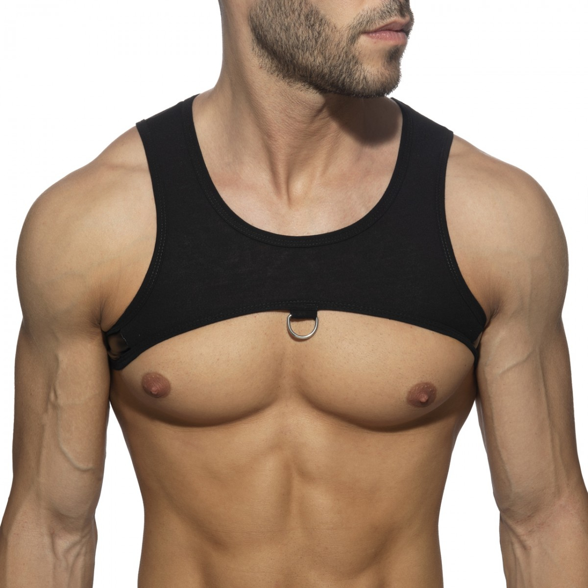 AD Fetish Harnais en tissu RING PLAIN Noir