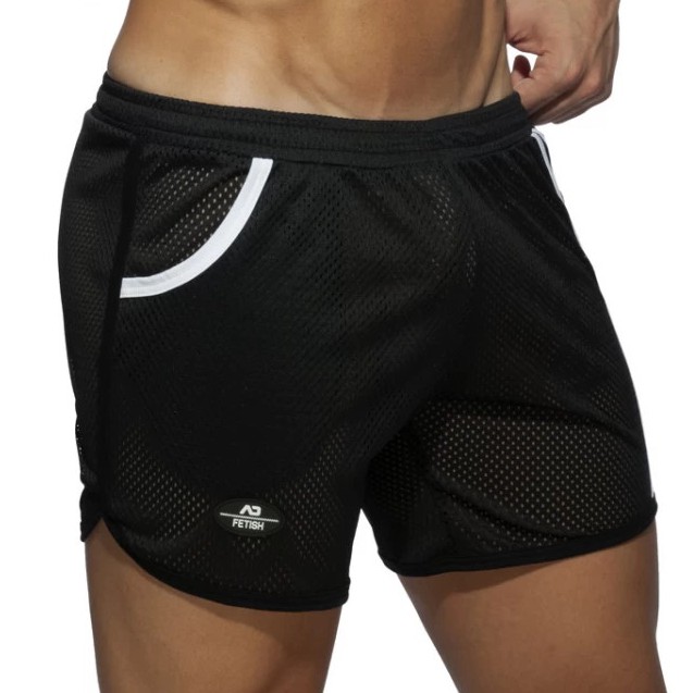 AD Fetish Short POCKET LONG ROCKY Noir-Blanc