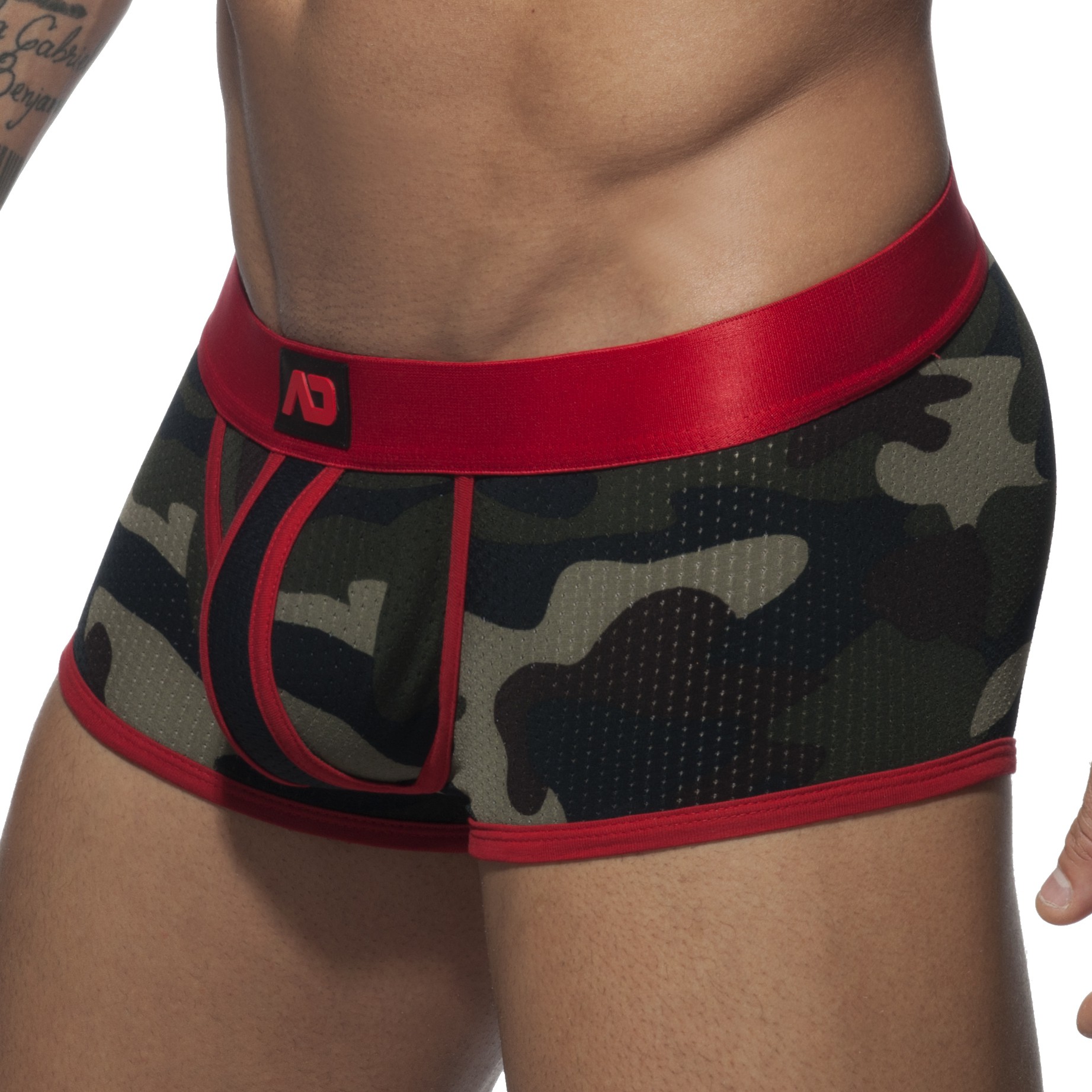 Addicted Boxer CAMO STRIPE Rouge