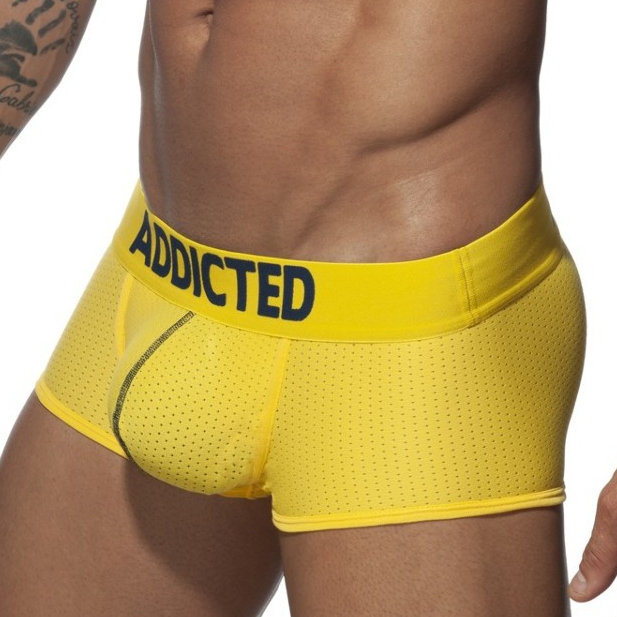 Addicted Boxer PUSH UP MESH Jaune