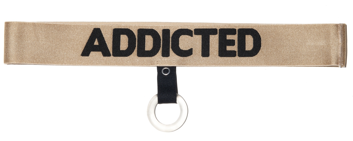 Addicted Cockring flexible avec ceinture GOLD