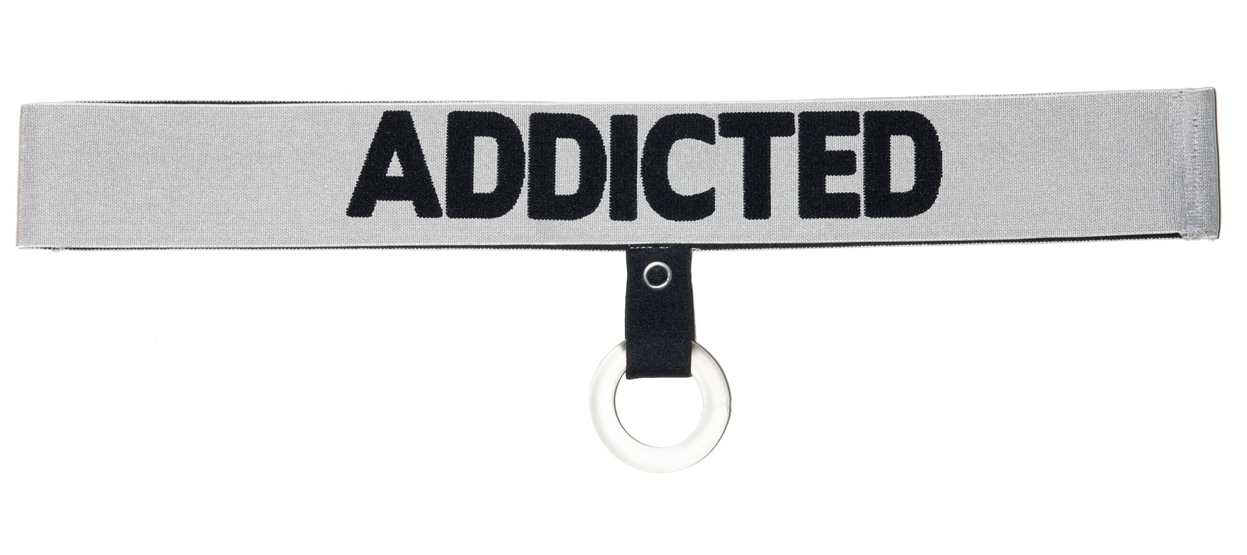 Addicted Cockring flexible avec Ceinture SILVER