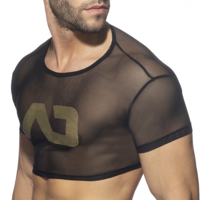 Addicted Crop Top AD NET Noir