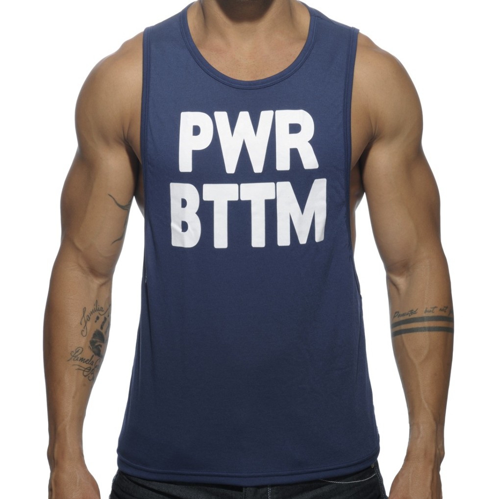 Addicted Débardeur POWER BTTM Marine