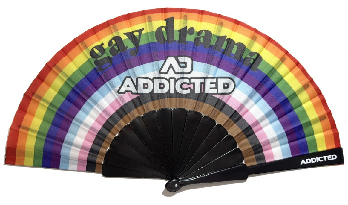 Addicted Éventail Addicted GAY DRAMA 33 x 23cm