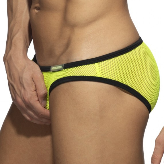 Addicted Mini slip FEVER MESH Jaune