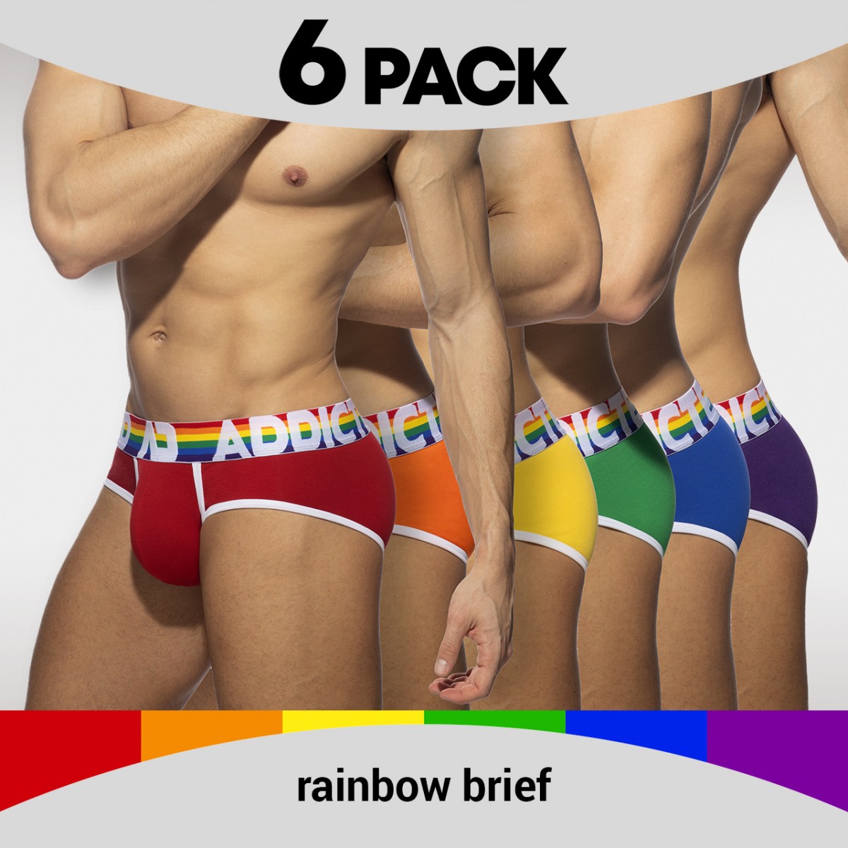 Addicted Pack 6 Slips RAINBOW Addicted