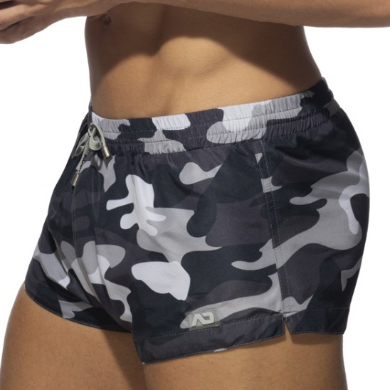 Addicted Short de bain CAMO SWIM Gris-Camouflage