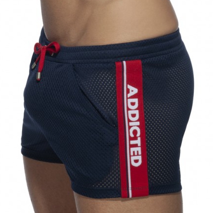 Addicted Short WAISTBAND MESH Marine