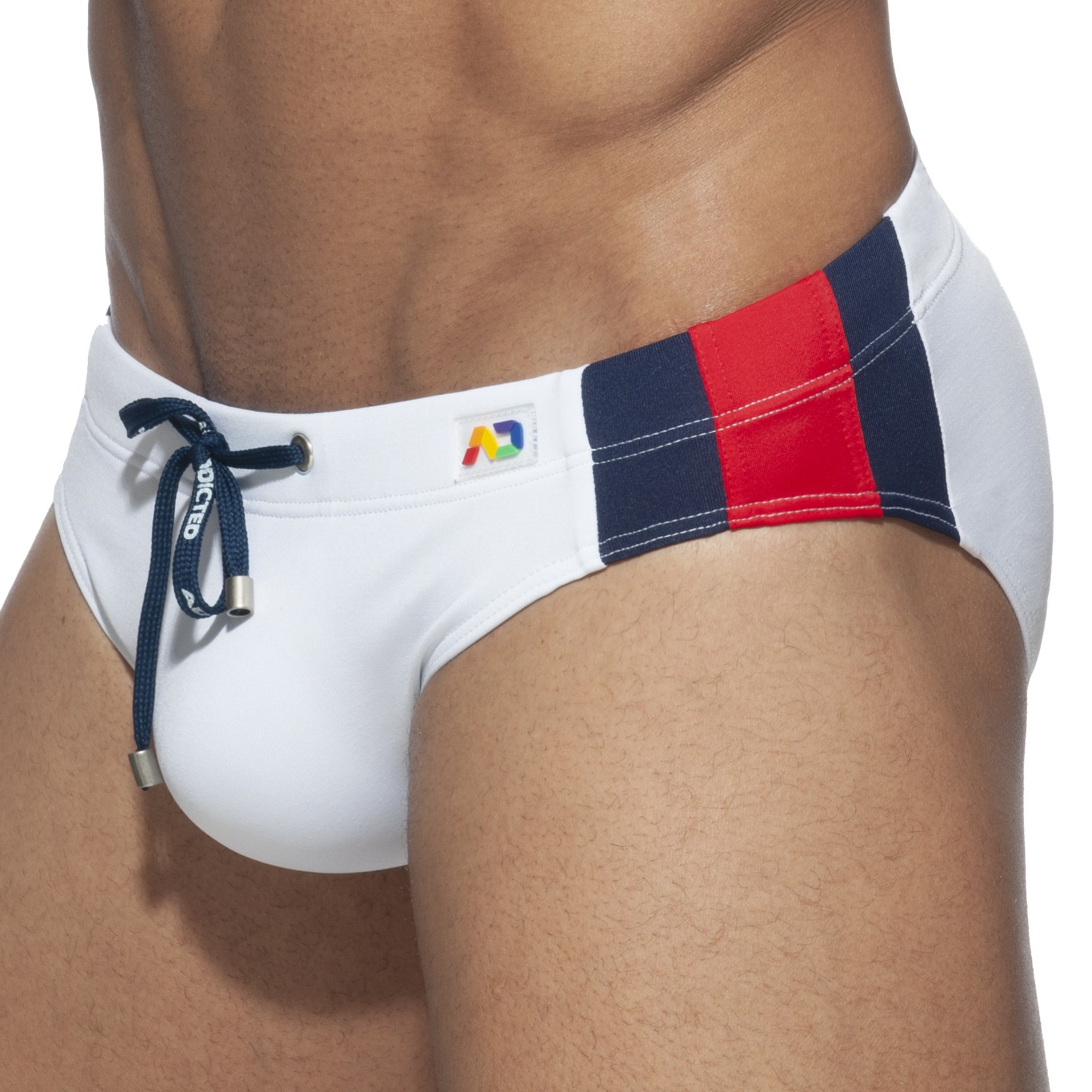 Addicted Slip de bain STRIPES BASIC Blanc
