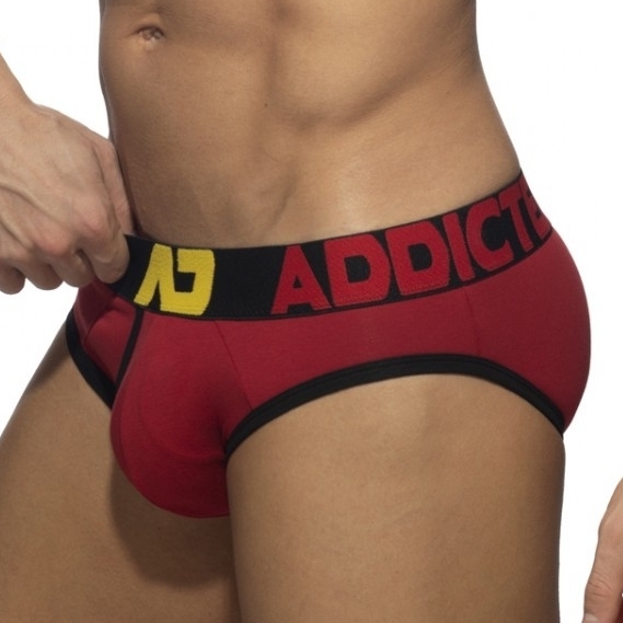 Addicted Slip OPEN FLY Rouge-Noir