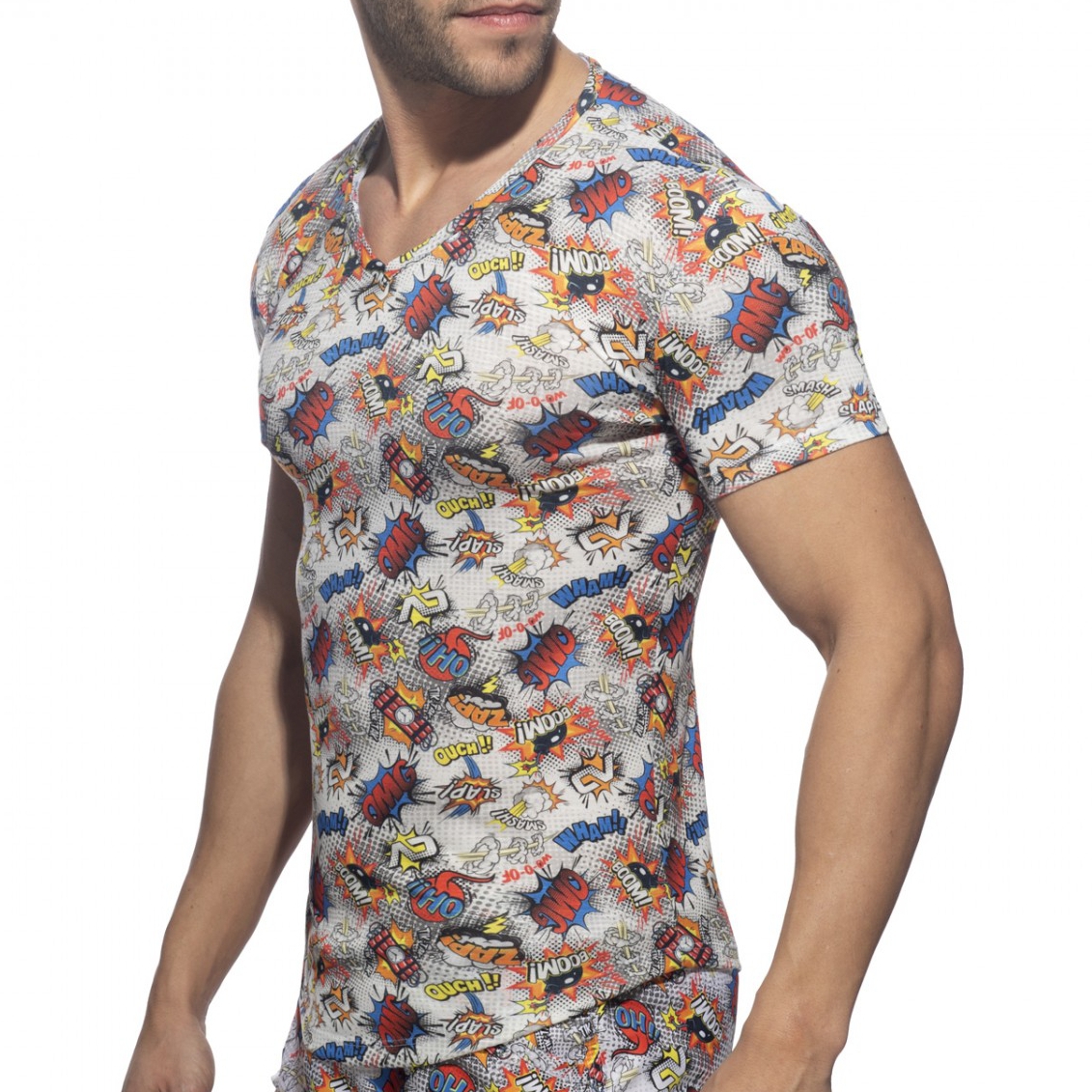 Addicted T-shirt COMIC Addicted Blanc