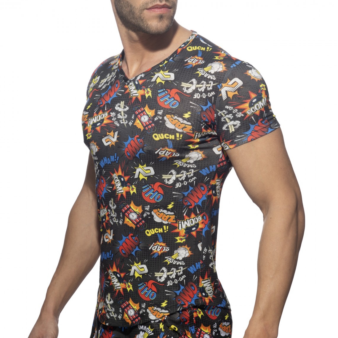 Addicted T-shirt COMIC Addicted Noir