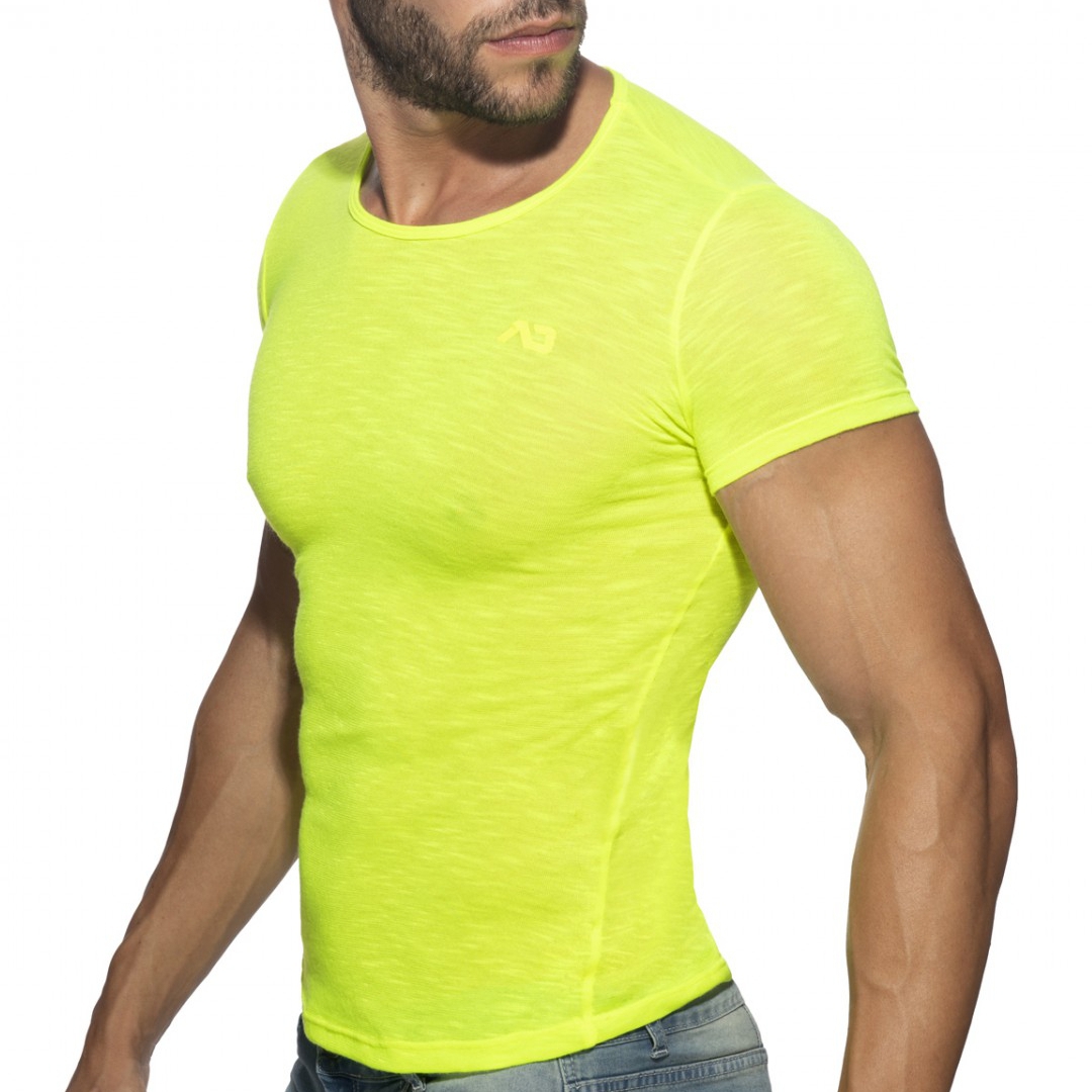 Addicted T-shirt THIN FLAME Jaune Fluo