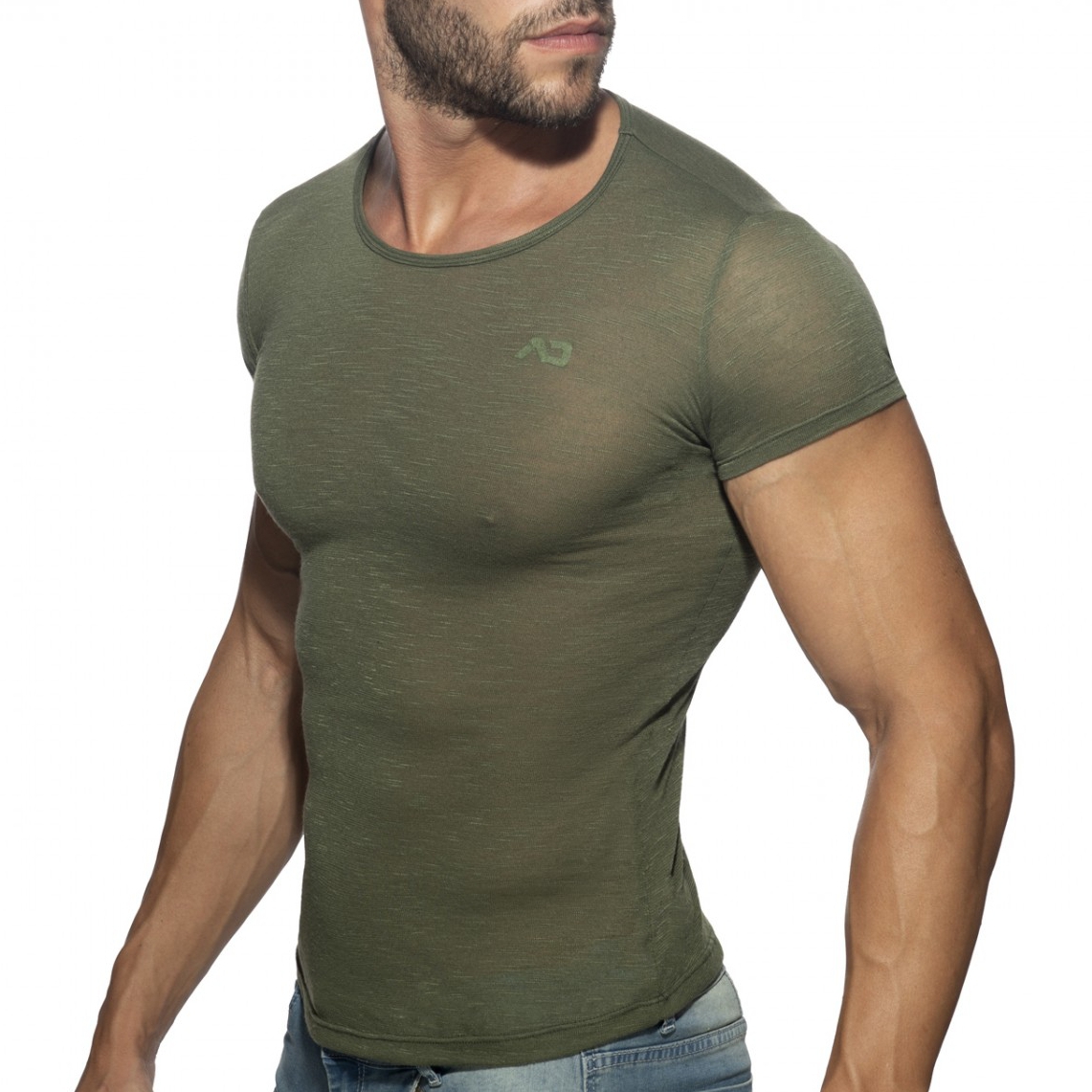 Addicted T-shirt THIN FLAME Kaki