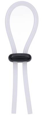 Anneau pénien ajustable LASSO DOUBLE Blanc