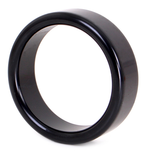 Anneau pénien en aluminium CIRCLE 15mm Noir