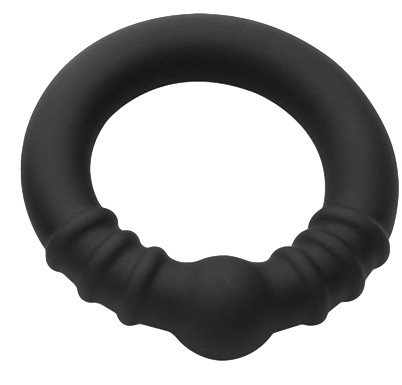 Anneau pénien en silicone HOLESHOT Noir