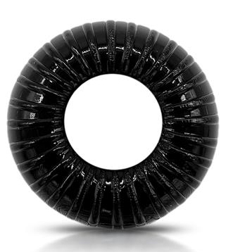 Anneau pénien flexible STRIPED Noir