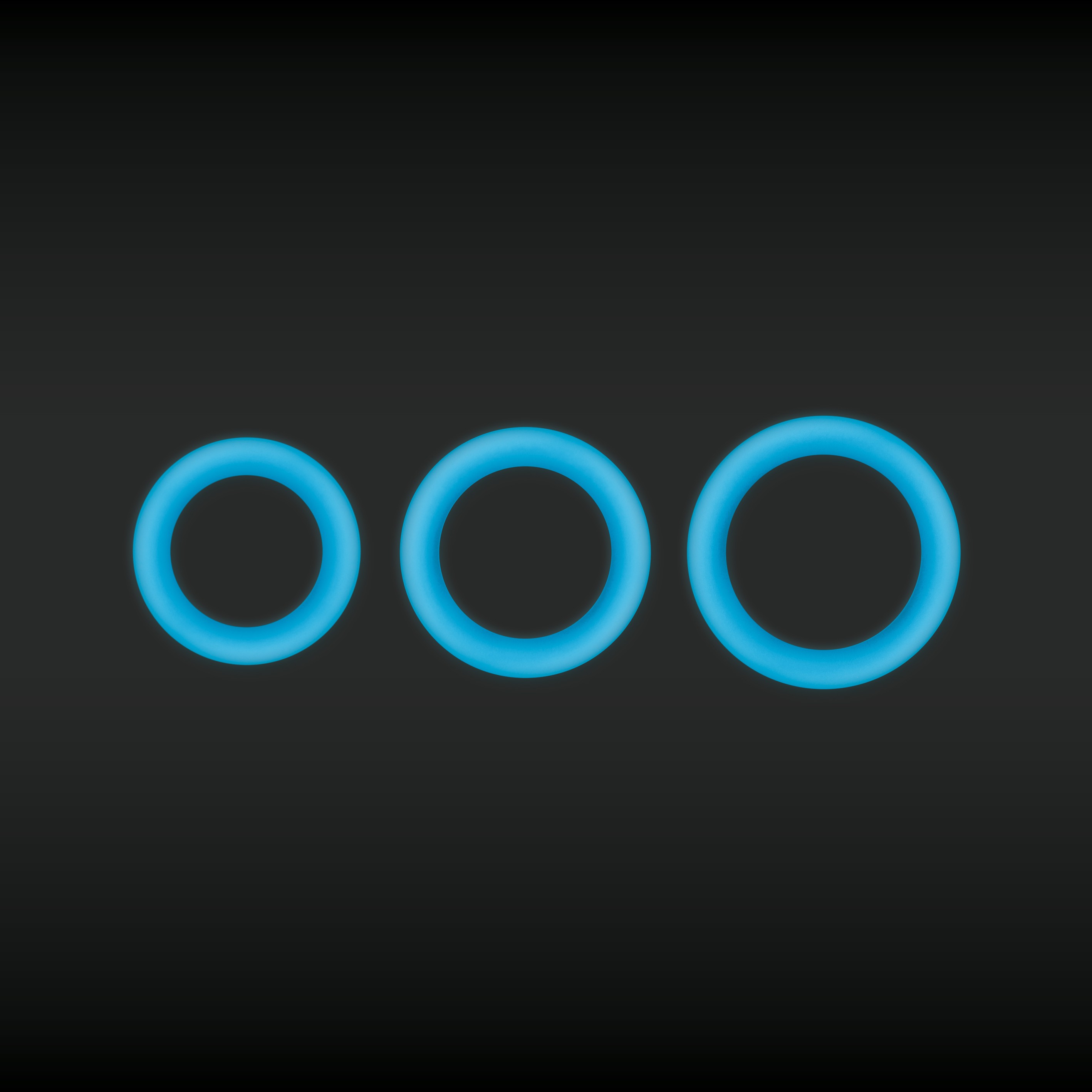 Anneau pénien Fluorescent FIREFLY Bleu