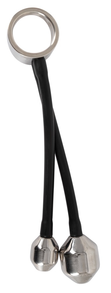 Anneau pénien + Plugs lestés en métal HEAVY RING 840gr